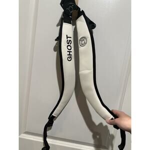 Ghost Golf Dual Shoulder Strap White Black Padded Bag Strap Adjustable